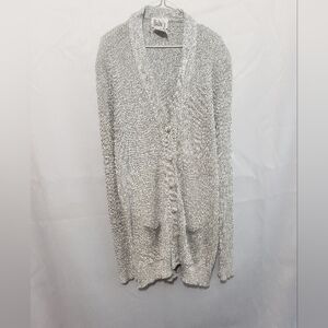 Vintage Dalton Extreme Silver Sparkle Sweater Small